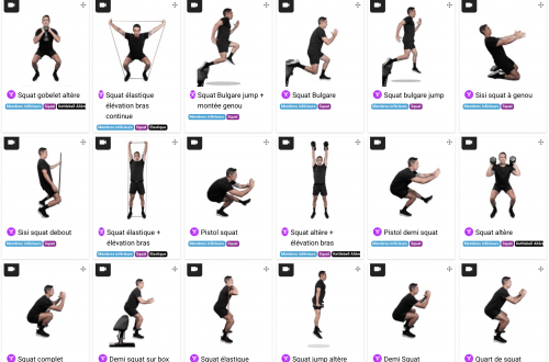 Article : Ajouter des exercices illustrés video, photo, ou pdf sur les séances d'entraînement